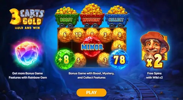 3 Carts of Gold Main Gameplay Screenshot
