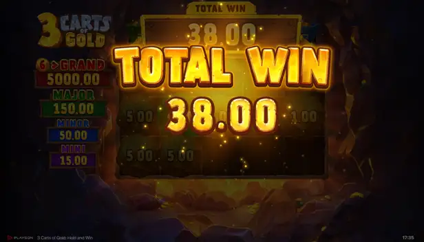 3 Carts of Gold Wild Bonus Feature
