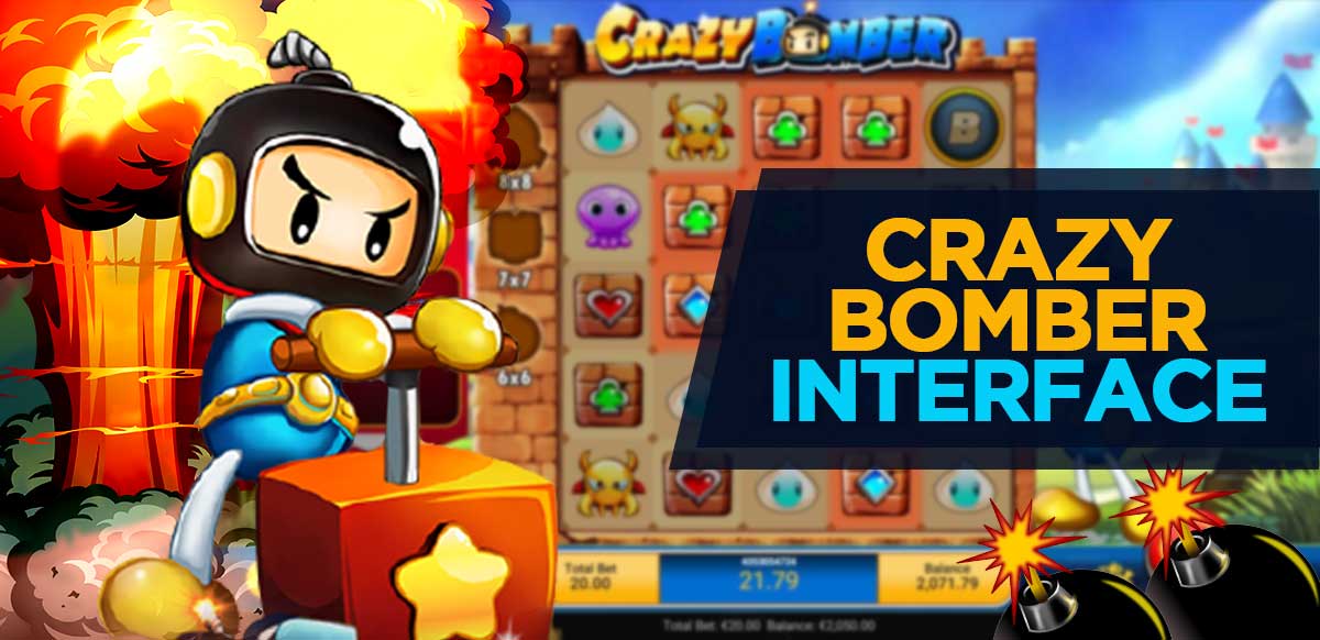 Crazy Bomber Bonus Symbols Grid Preview